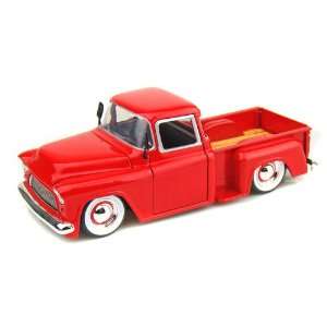   1955 Chevy Stepside Pickup Truck  Baby Moon 1/24   Red Toys & Games