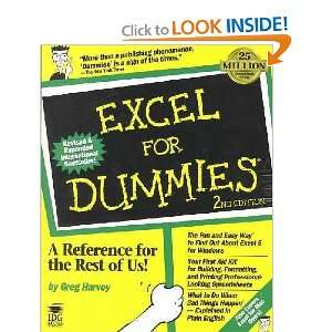Excel for Dummies Greg Harvey  Books
