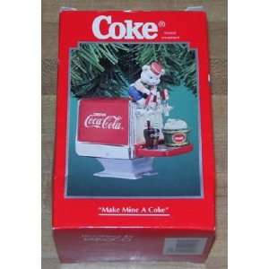Enesco Coca Cola 1995 Make Mine A Coke Ornament 