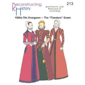  1560s 70s Flanders Gown Pattern 