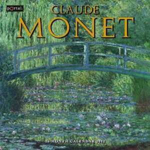  Claude Monet 2012 Wall Calendar 12 X 12