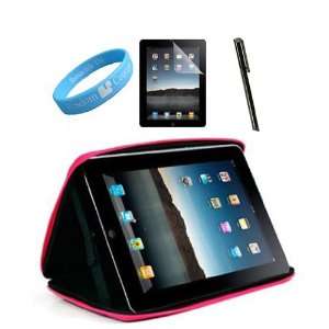  Cube Black Pink Carrying Case for iPad + Apple iPad Black 