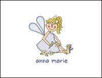 CUSTOM PERSONALIZED Little Miss FAIRY Note Cards  