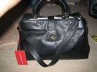 NWT, Charles Jourdan Black leather Cara satchel bag, gorgeous 