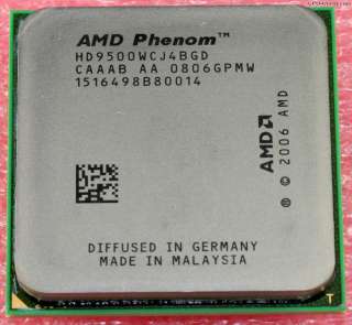 AMD Phenom X4 9500   2.2 GHz Quad Core (HD9500WCJ4BGD) CPU w/retail 