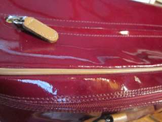 Authentic Arcadia Designer Deep Red Patent Laether bag purse  