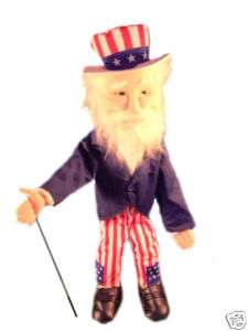 PROFESSIONAL MINISTRY SCULPTED FACE PUPPETS UNCLE SAM  