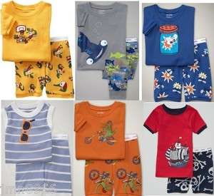   Boys 2pc Packaged Print Short Pajamas PJs Sleep NEW 12 18 24 MO  