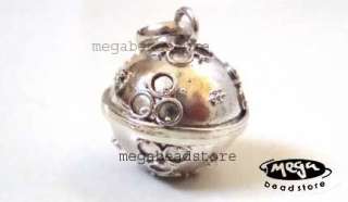 Small Sterling Silver 925 Harmony Ball Bell Pendant P48  