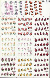   220 NAIL IMAGES IN 1 NAIL ART TATTOOS STICKER WATER DECAL M  