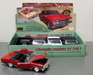 1965 Chevelle Malibu SS Die Cast Model Convertibles Tray   4 Cars 124 