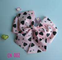 New Girls Baby Large strip Hair Bow Clip flower hairpin 7pcs  