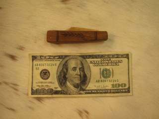 Miniature Handmade Wooden Folding Knife  