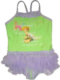 NEW Disney Tinker Bell TinkerBell Tutu Swimsuit 2 6T  