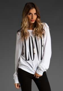 WILDFOX COUTURE Big Love Baggy Beach Jumper in Clean White at Revolve 