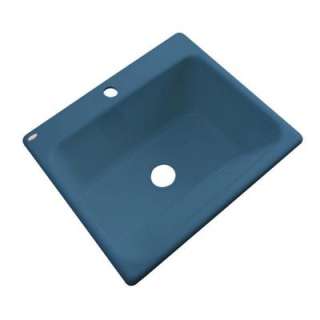    In Acrylic 25x22x12 1 Hole Single Bowl Utility Sink in Rhapsody Blue