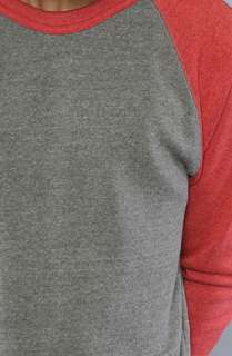 Alternative Apparel The Champ Color Blocked Sweatshirt in Eco Gray and 