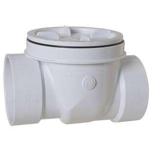 Sioux Chief 4 in. PVC DWV Inside Fit Backwater Valve 869 4PPK at The 