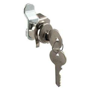    Line Mail Box Lock, Bommer, 5 Pin, Nickel Plated, Counter Clockwise