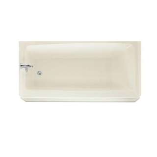 Swanstone 60 In. Left Hand Drain Bathtub in Bisque BT 3060L 018 at The 