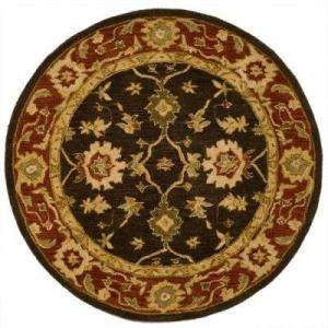   Olive & Rust 6 Ft. X 6 Ft. Round Area Rug AN554A 6R 