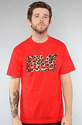 Hall Of Fame The Fame Block Leopard Tee in Red