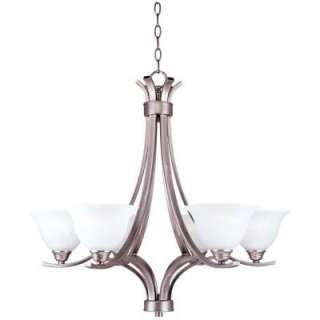Hampton Bay 6 Light Hanging Antique Pewter Chandelier HD333573 at The 
