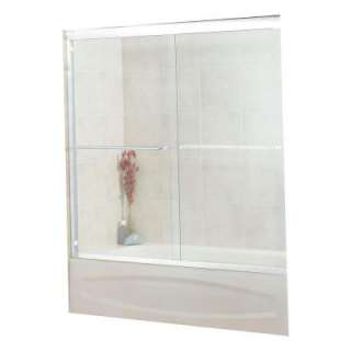 Keystone by MAAX Tonik 54 in. to59 1/2 in. Tub Door in Chrome with 6MM 