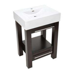 MagickWoods Sonata Urban 24 in. Poplar Vanity in Espresso with 