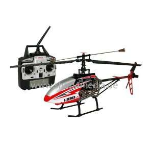   rot/schwarz 70cm 2.4GHz 4 Kanal RC Single Rotor Helicopter Modell 2012