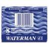Waterman Tintenpatronen Standard, blau, 8 Stück