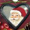 Santa and Snowman Tin Hearts