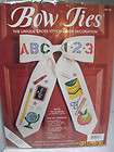 JCA BOW TIES COUNTED CROSS STITCH KIT BACK TO SCHOOL 11X17 USA 