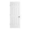   in. White Right Hand Solid Core Composite Primed 6 Panel Prehung Door