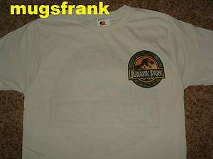 New Jurassic Park Dinosaur Movie Park Staff T Shirt  