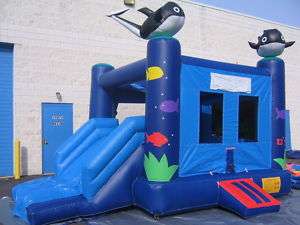 Inflatable bounce house moonwalk Jumper Seaworld Combo  
