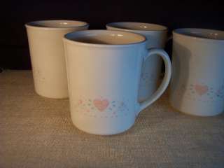 CORELLE/CORNING FOREVER YOURS CUPS 3.25 X 3.5 s3015  
