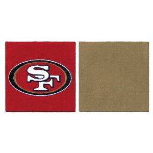   San Francisco 49ers Carpet Tile 18 in. x 18 in. (45 sq. ft. per Case