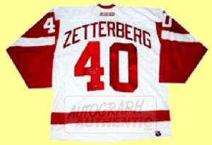 Autographed Henrik Zetterberg Detroit Red Wings Jersey  