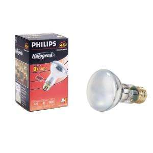 Philips 45 Watt Halogen R20 Flood Light Bulb 408831 