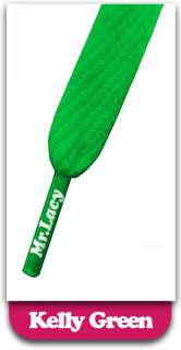 Mr. Lacy Flatties Schnürsenkel kelly green / grün 130 cm z1265 