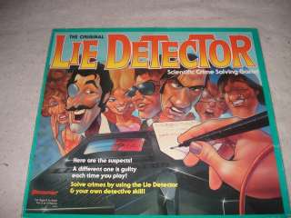 VINTAGE 1987 LIE DETECTOR DETECTIVE GAME  