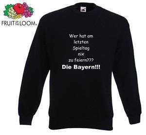 Pullover Bayern VFB Schalke Leverkusen Dortmund BVB NEU  