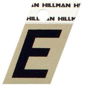 Hillman 1 1/2 in. Aluminum Angle Cut Letter E 840502 
