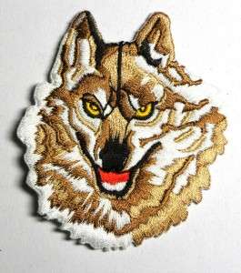 BROWN WOLF TWILIGHT SAGA IRON ON PATCH EMBROIDERED I062  
