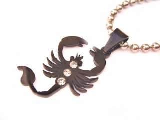   image new arrival stylish necklace with a black scorpion pendant with