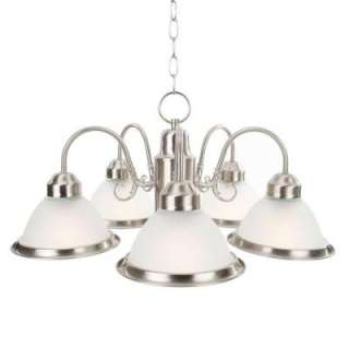Halophane Brushed Nickel 5 Light Chandelier WB0390/SC 1 at The Home 