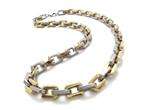Mens Gold Silver Tone Stainless Steel Necklace Chain  