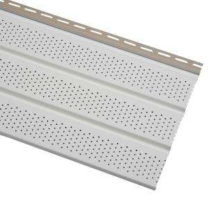   T4 144 in. White Vinyl Vented Soffit EVS12P04H 