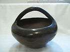 San Ildefonso? Pottery Antique Native American Pottery Black on Black 
